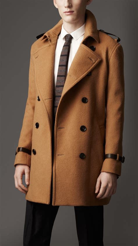 burberry mens wool overcoat|burberry cashmere trench coat men's.